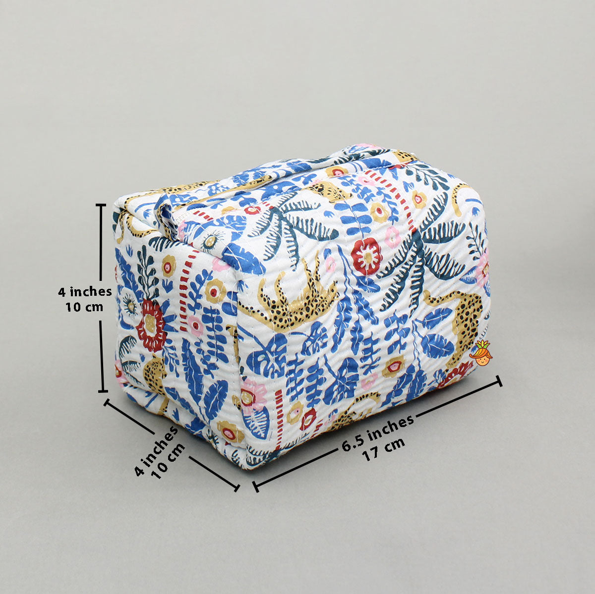 Jungle-Themed Printed Pouch Bags - Set Of 2