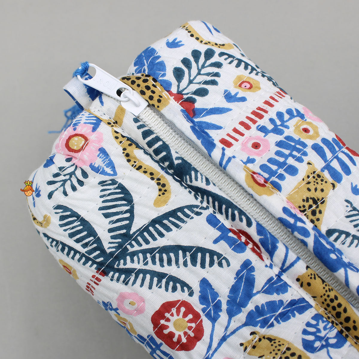 Jungle-Themed Printed Pouch Bags - Set Of 2