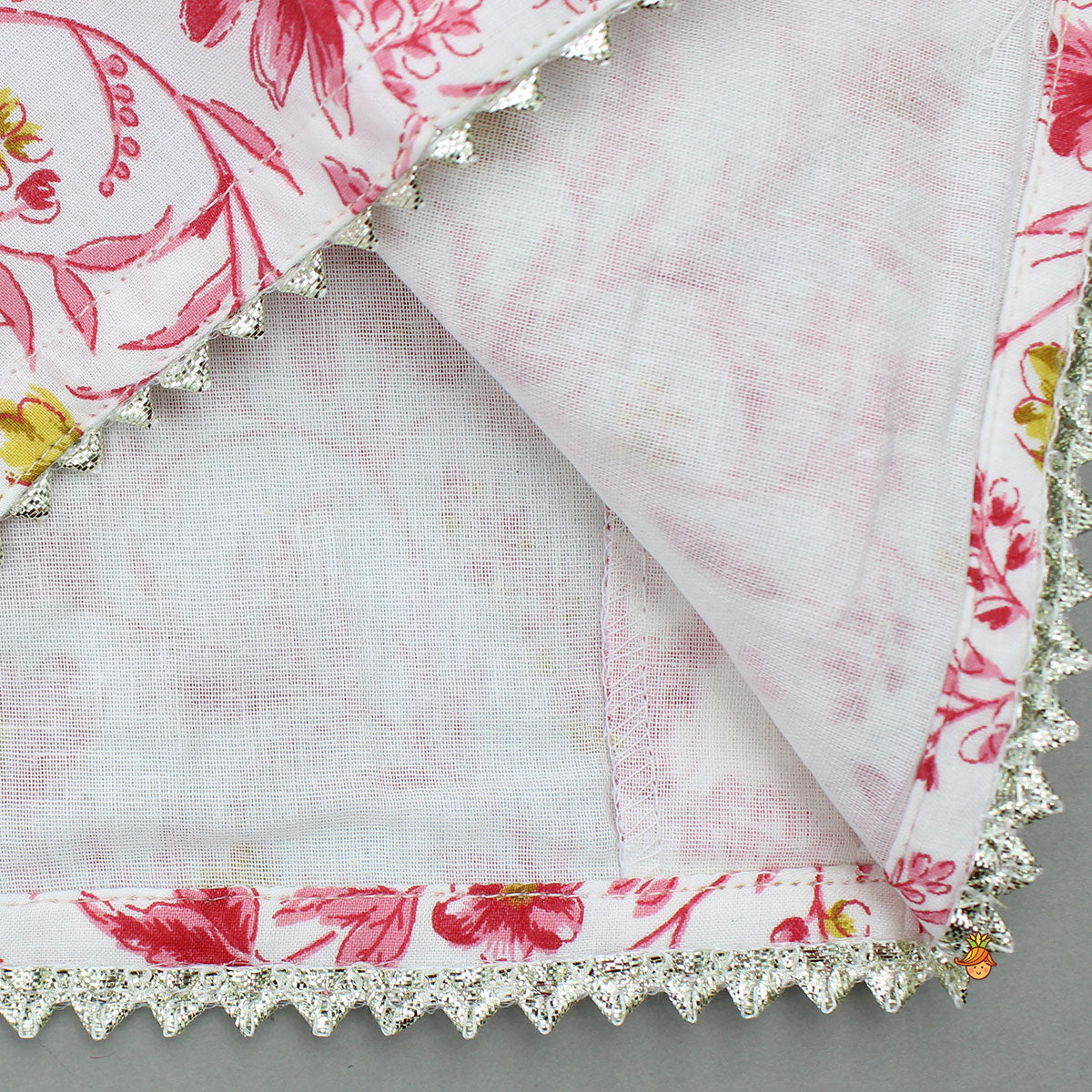 Floral Printed Tie Up Strappy Top And Lehenga