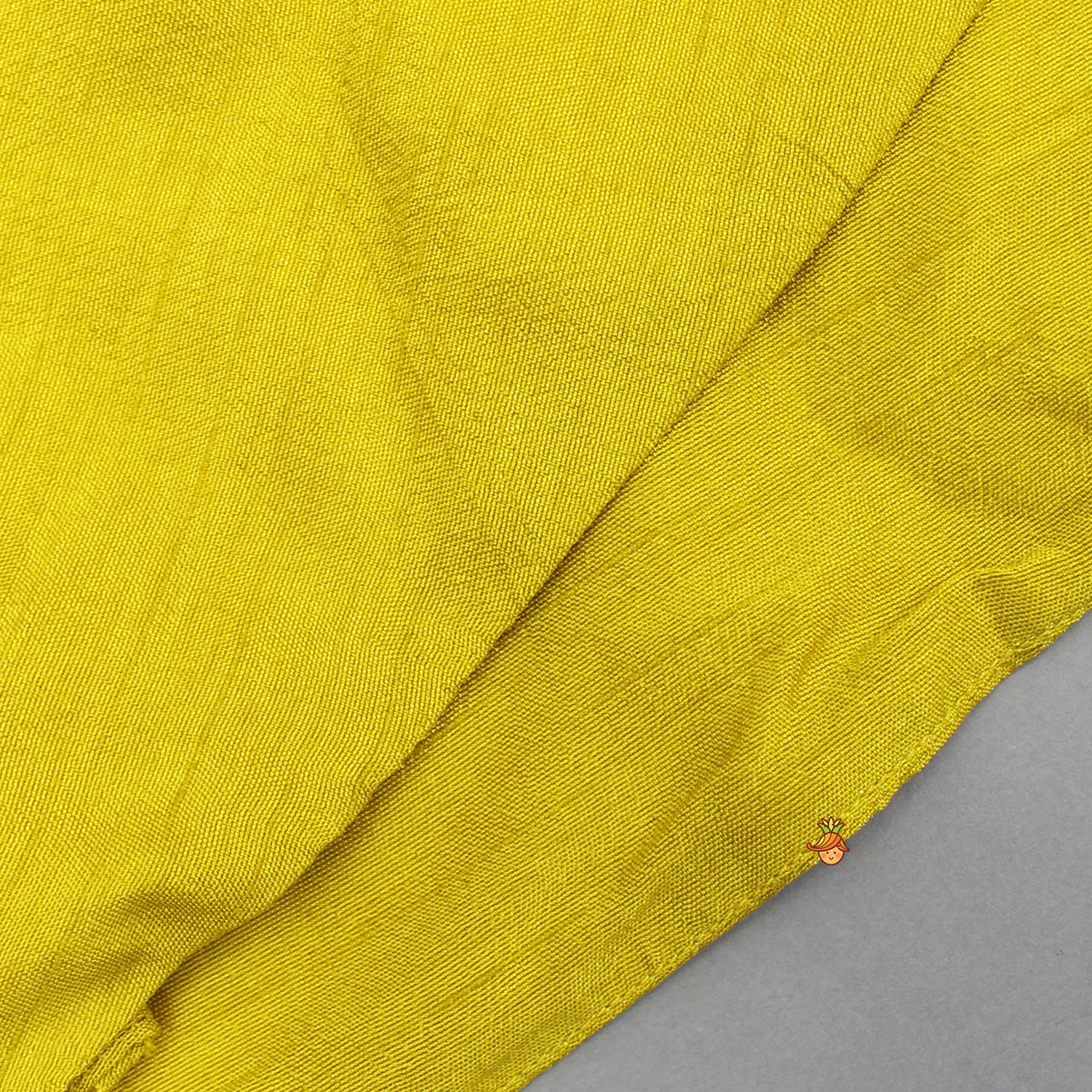 Mustard Embroidered Jacket Style Top And Pleated Palazzo