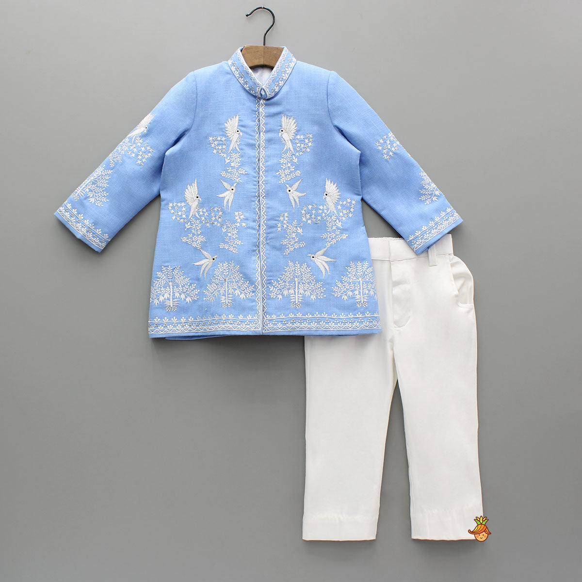 Blue Bird Embroidered Sherwani And Pant
