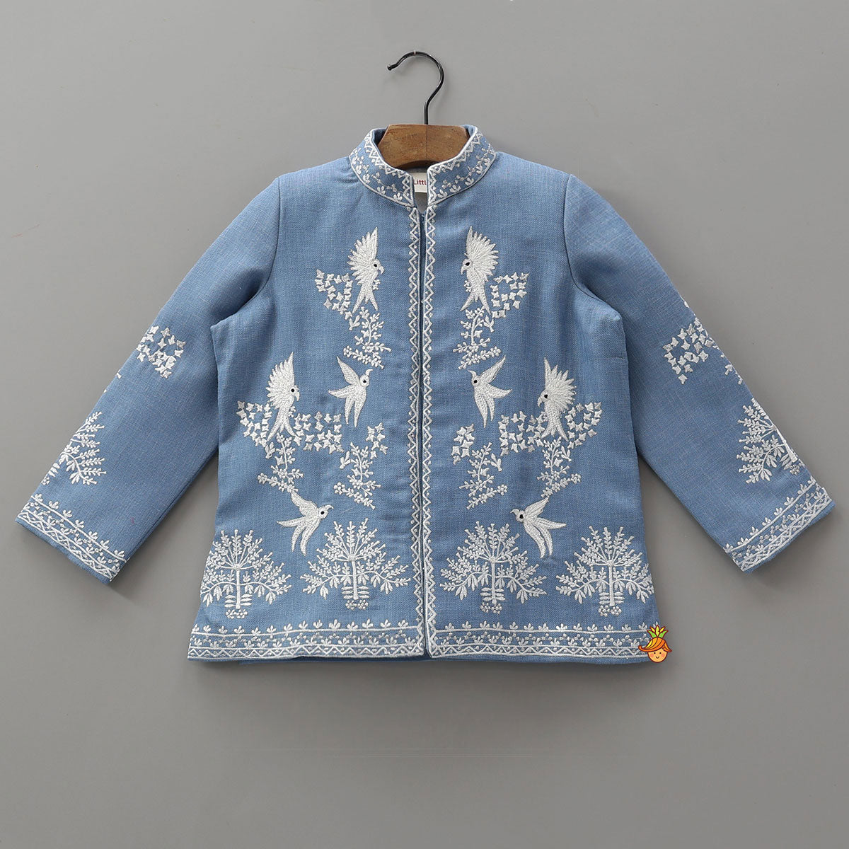 Bird Embroidered Sherwani And Pant
