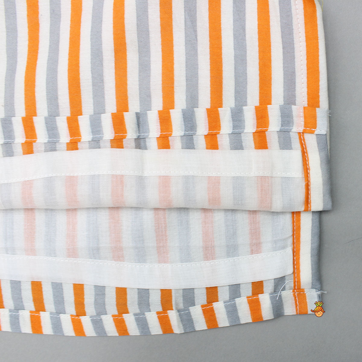 Multicolor Striped Printed Kurta With Pyjama