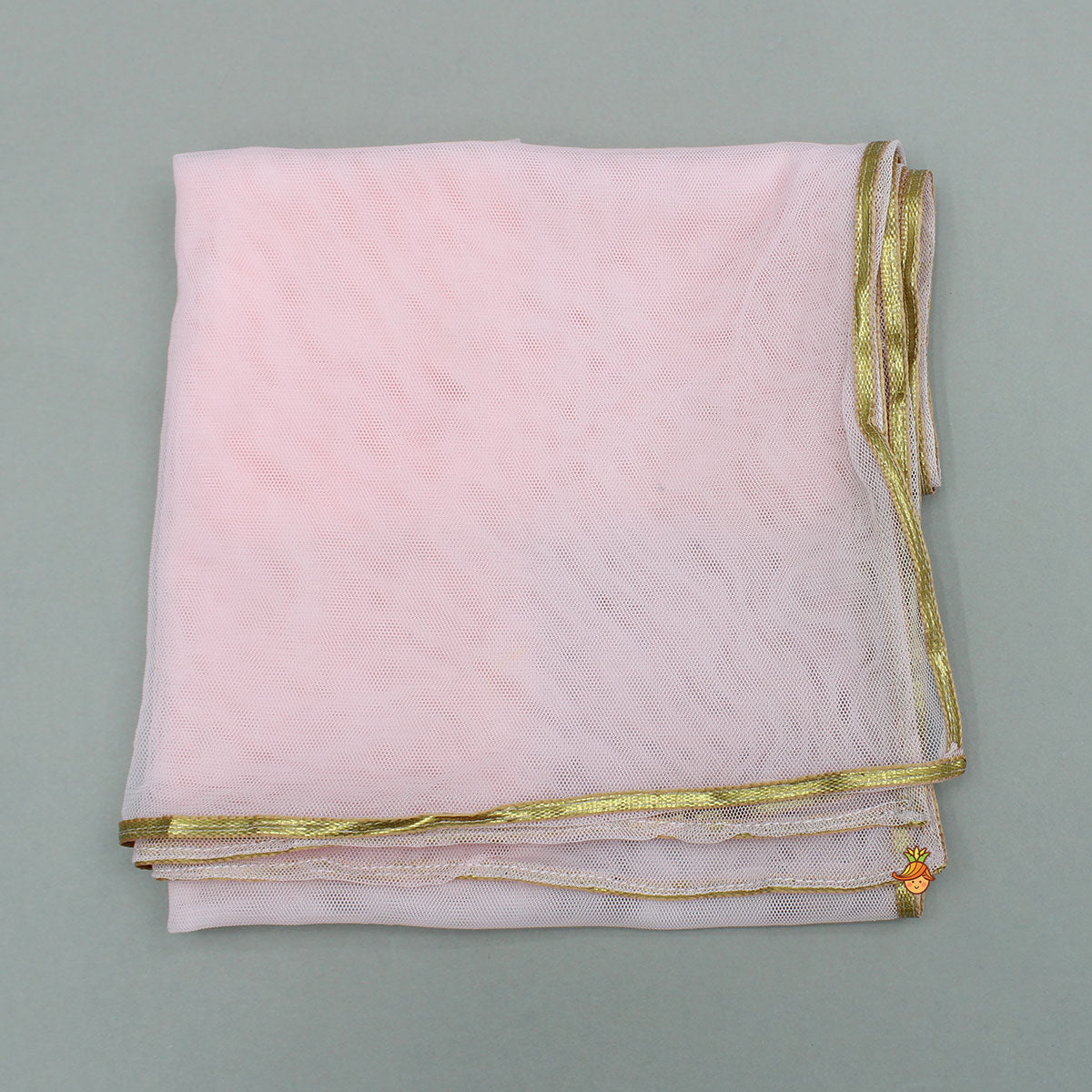 Lotus Embroidered Pink Kurta With Tulip Style Dhoti
