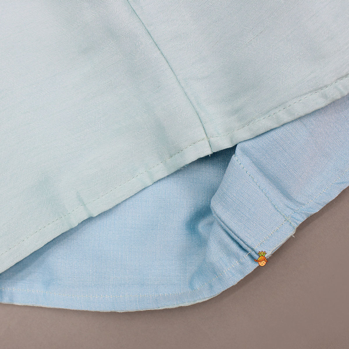 Blazer Style Blue Top And Heavy Zari Embroidered Pant