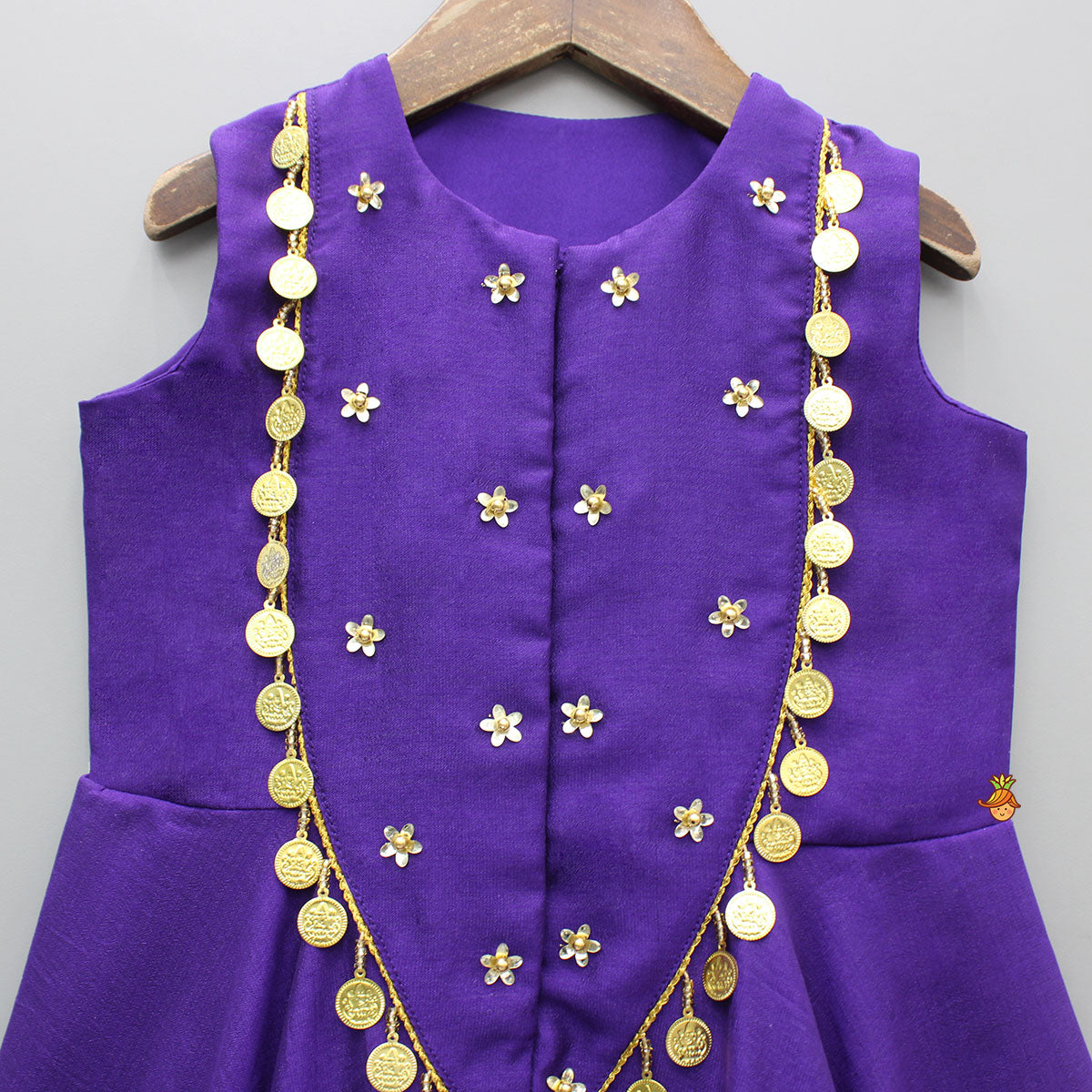 Ethnic Floral Sequins Flowy Jumpsuit