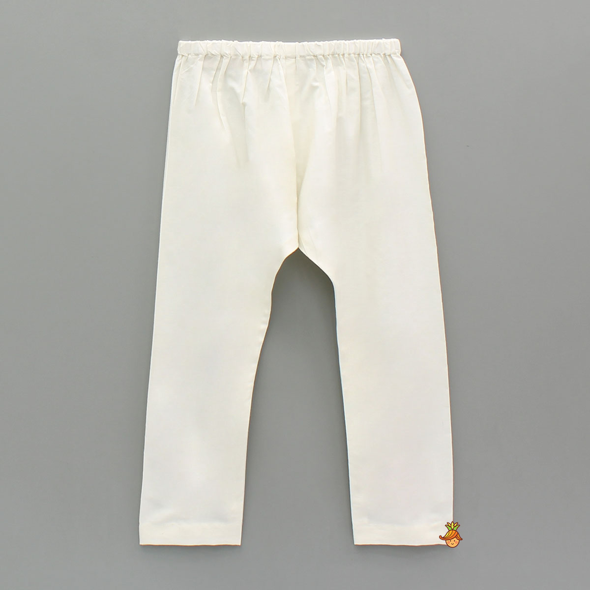 White Kurta With Asymmetric Black Jacket And White Pyjama
