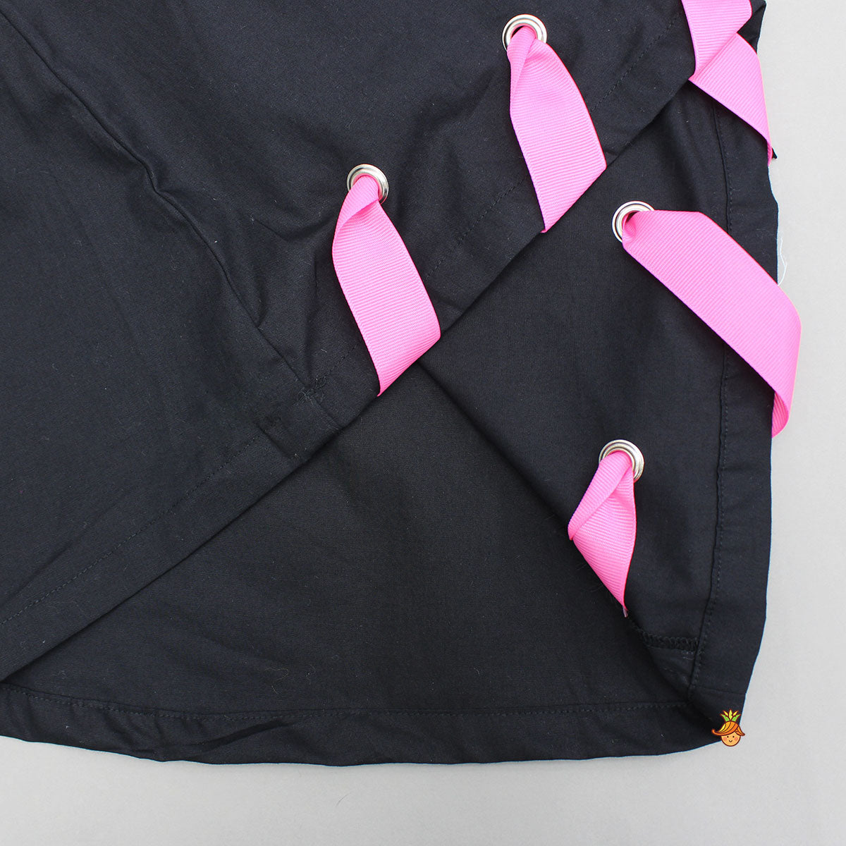 Patch Pocket Detailed Black Dress