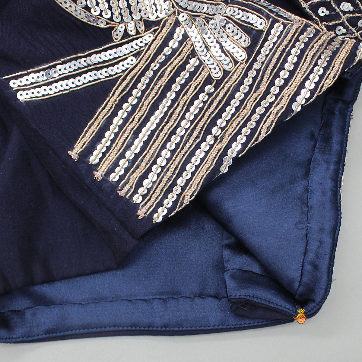 Heavy Embroidered Blue Top And Lehenga