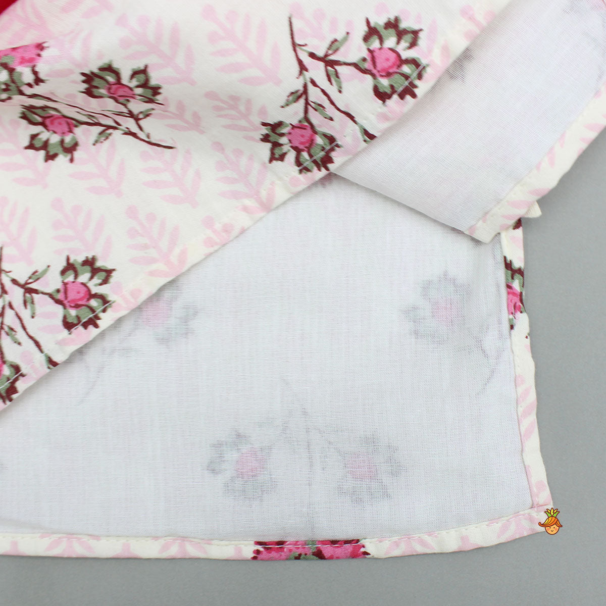 Idol Print Flap Kurta And Pyjama Set