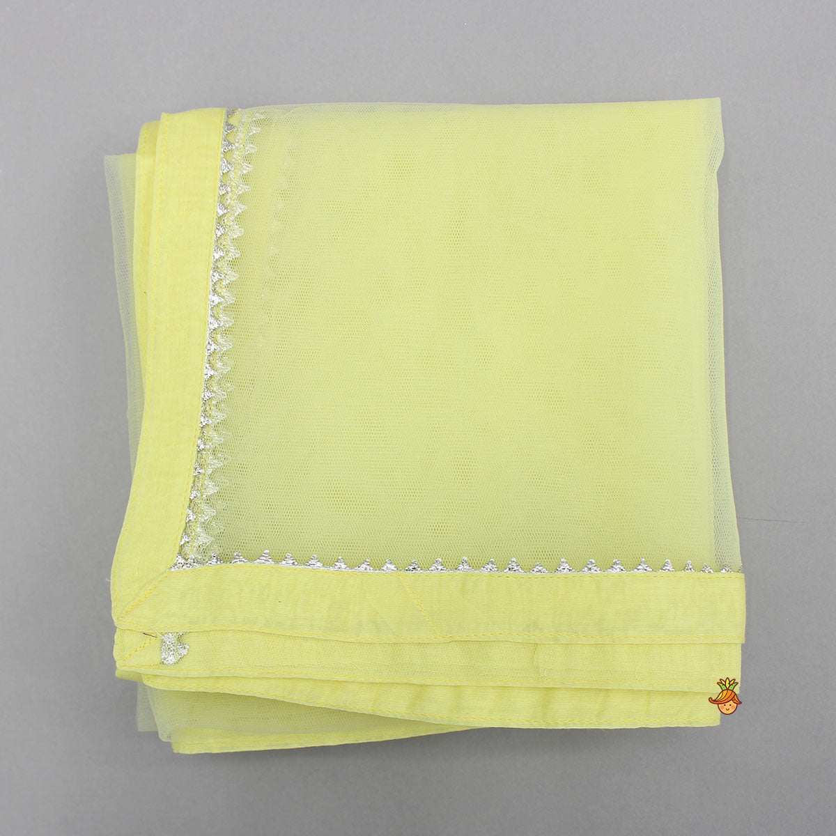 Yellow Thread Embroidered Kurti And Sharara
