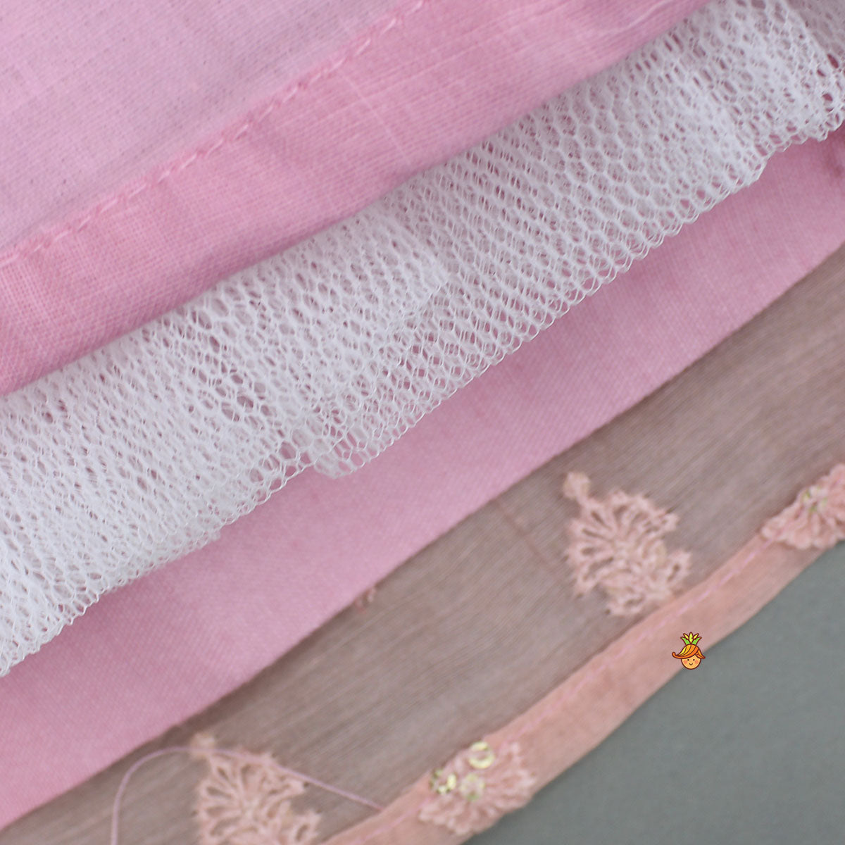 Pink Halter Neck Top With Ombre Lehenga