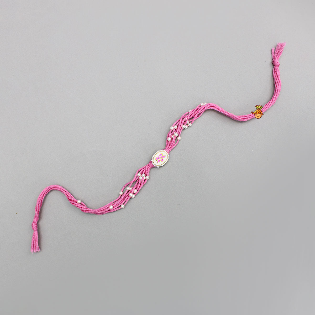 Pink Thread Lotus Rakhi
