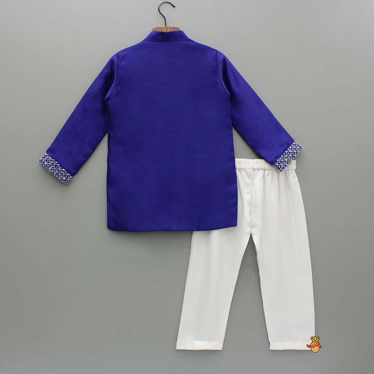 Purple Sequin Embroidered Beaded Kurta With Pyjama