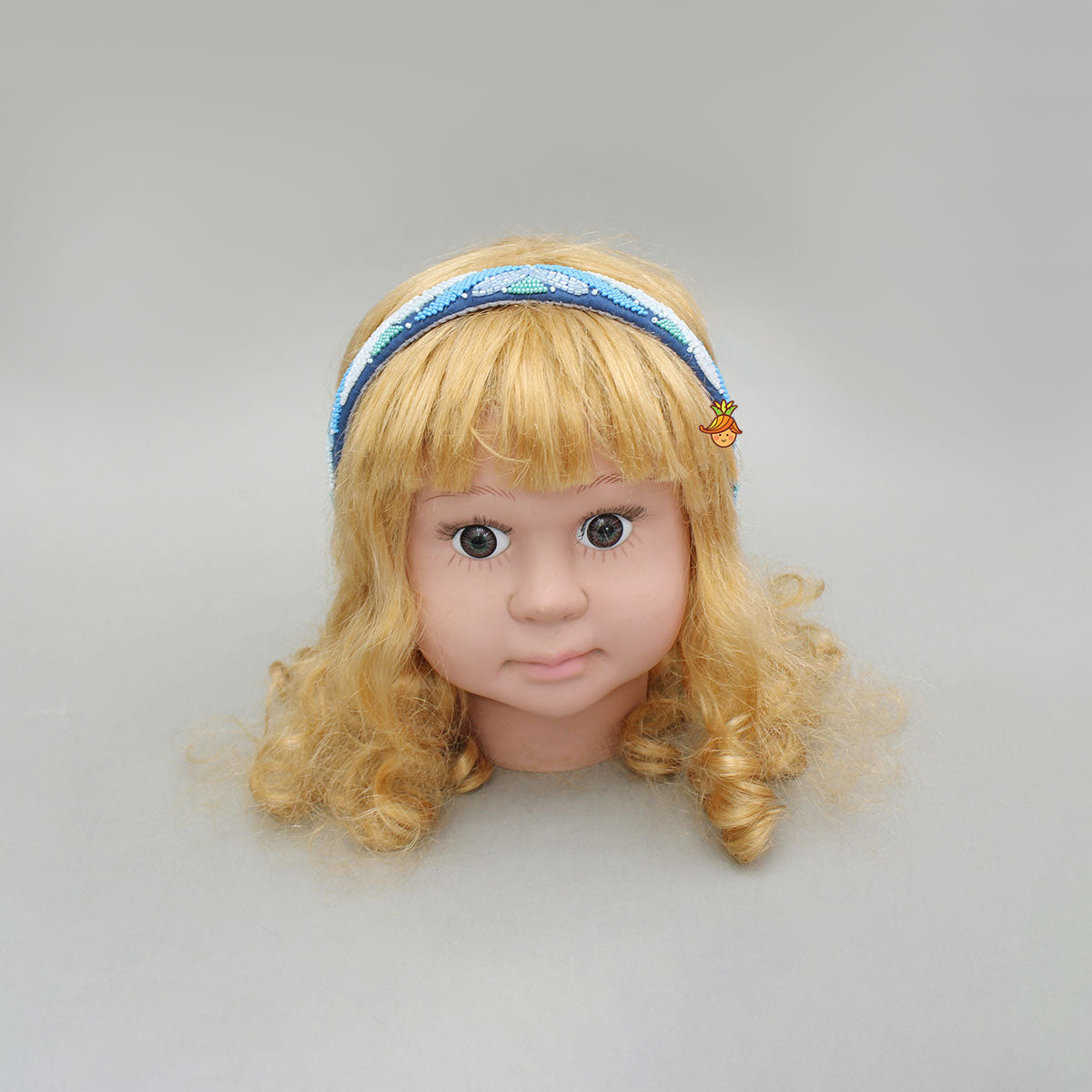 Charming Multicolour Beaded Blue Hairband