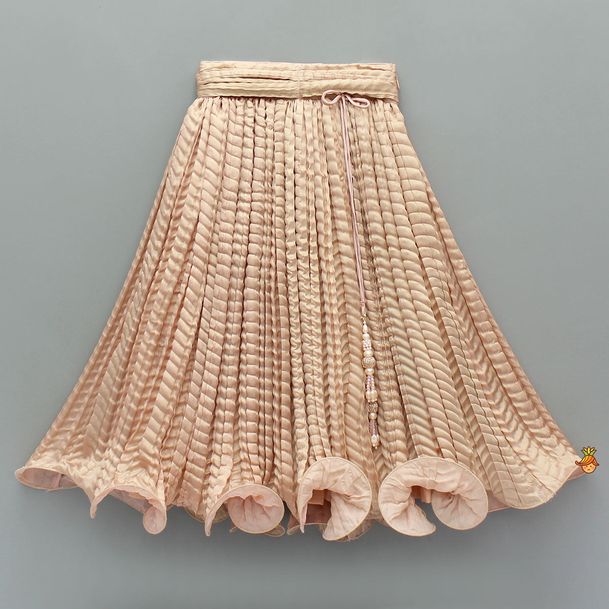 Beautiful Shimmery Halter Neck Top With Lehenga