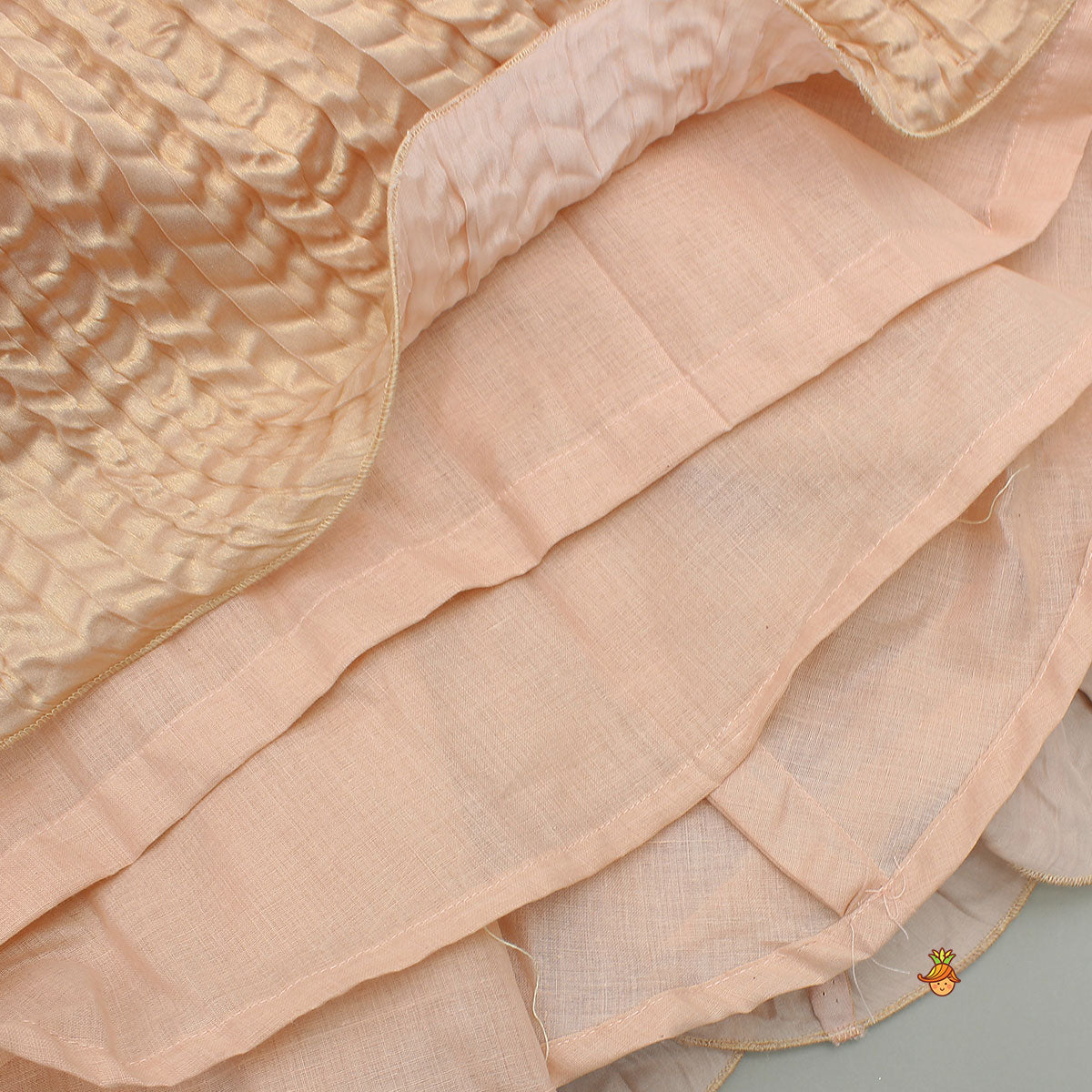 Beautiful Shimmery Halter Neck Top With Lehenga