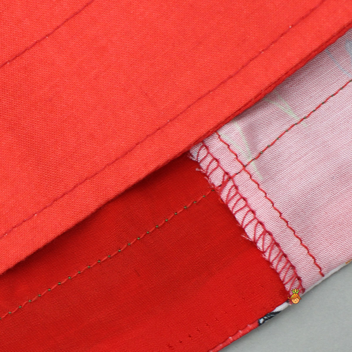 Red Applique Top With Matching Lehenga And Dupatta