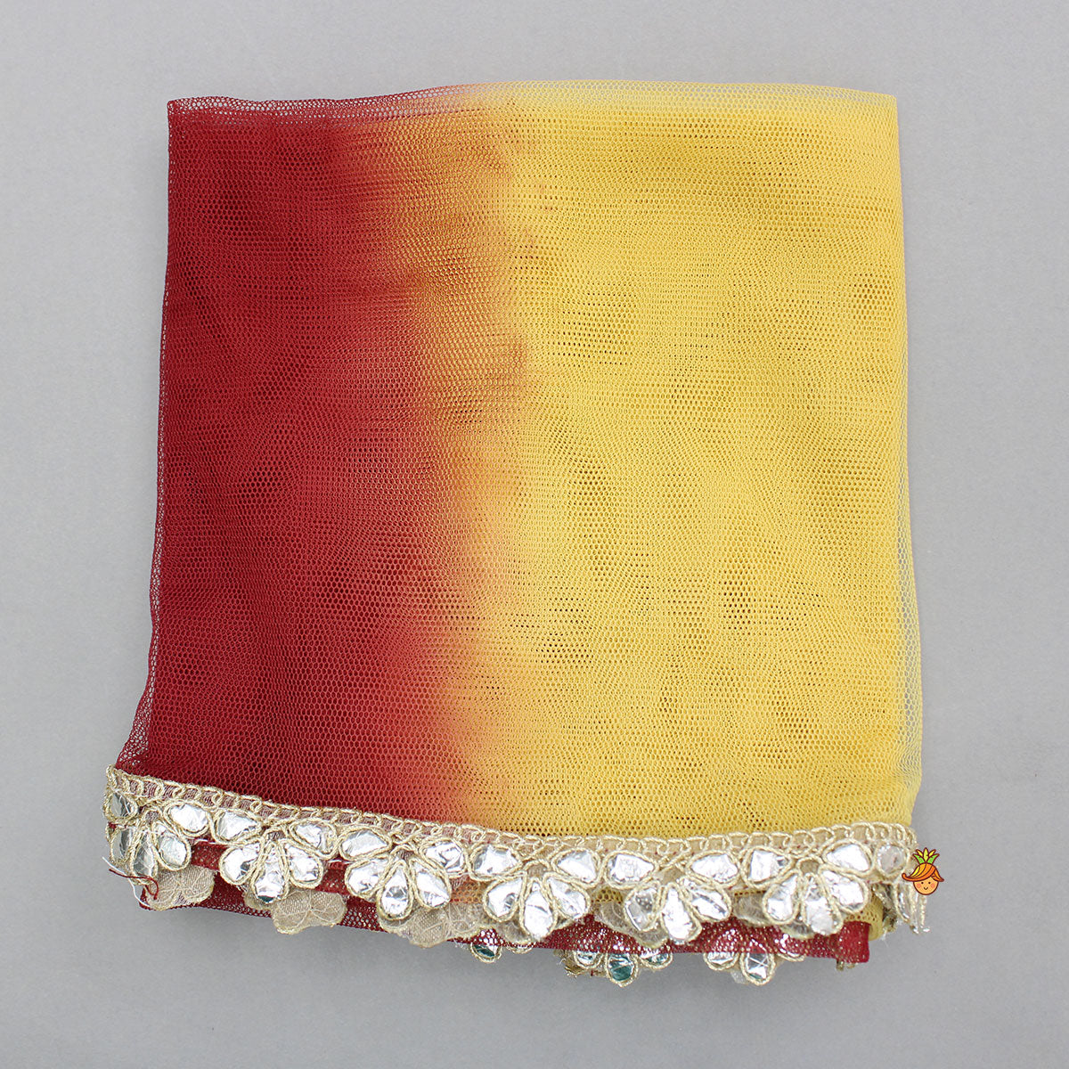 Yellow Tulip Printed Strappy Off White Kurti With Printed Sharara And Dupatta