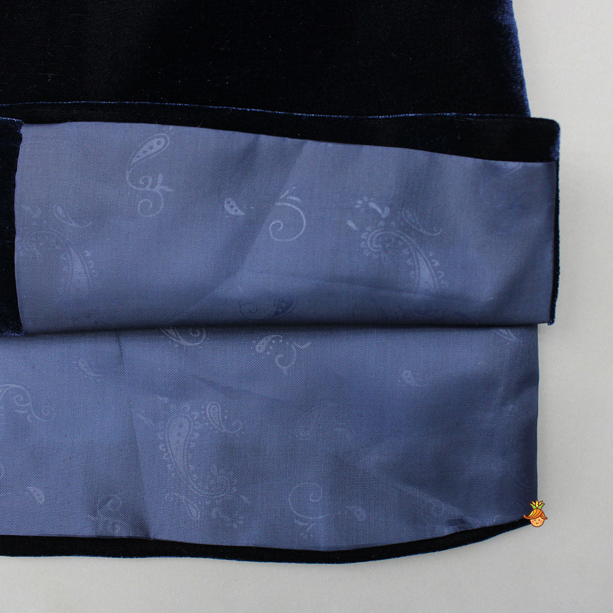 Stylish Embroidered Blue Velvet Sherwani With White Pyjama