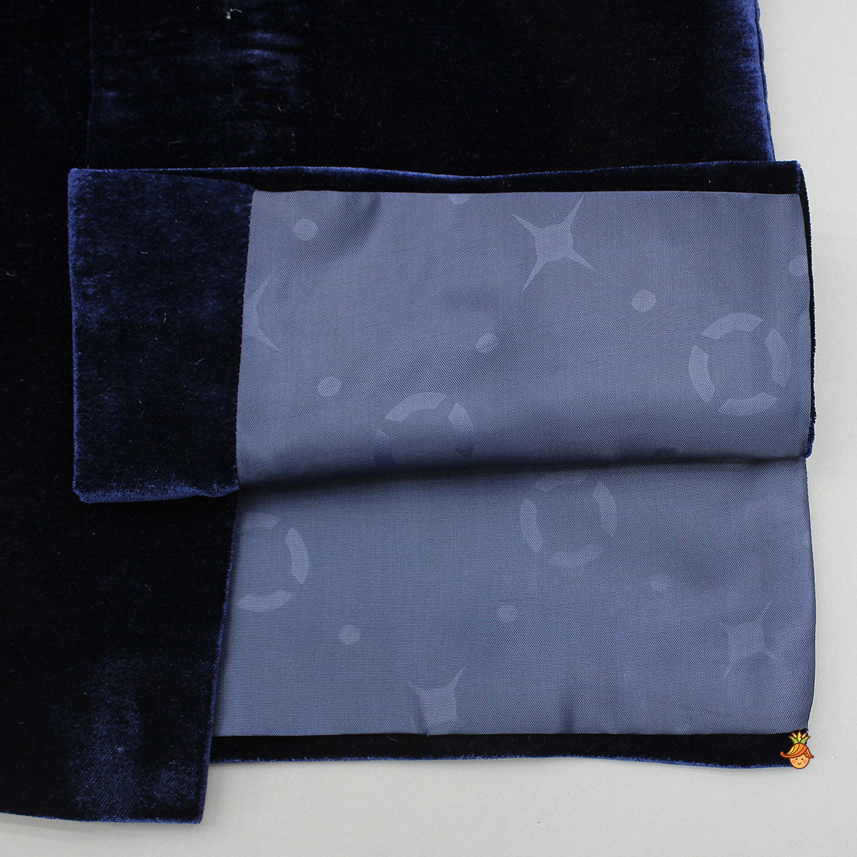 Stylish Embroidered Blue Velvet Sherwani With White Pyjama