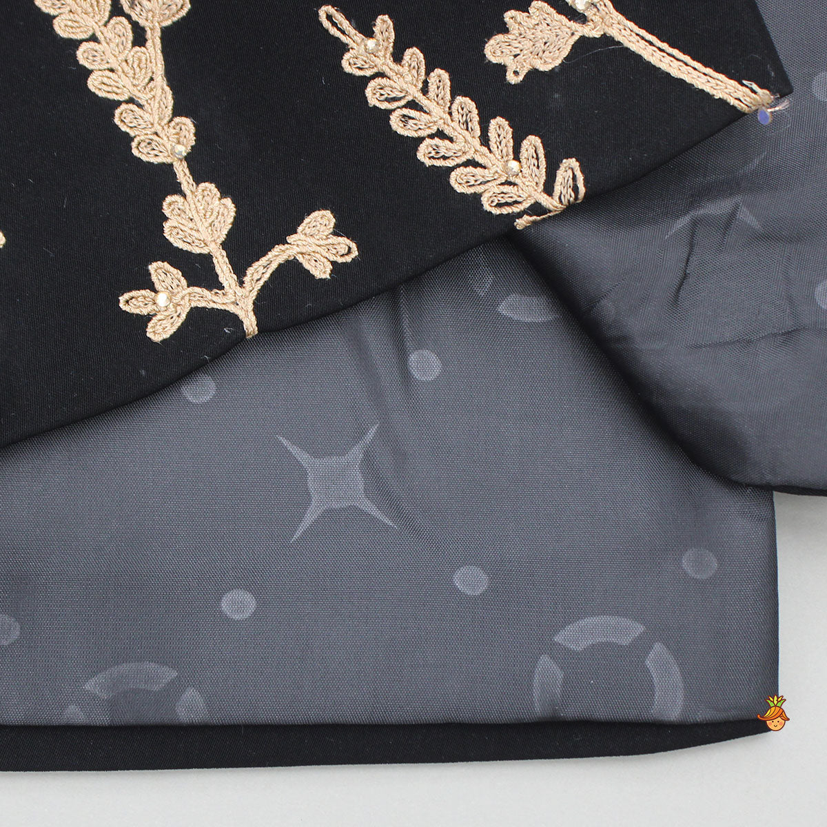 Black Embroidered Sherwani With Pyjama