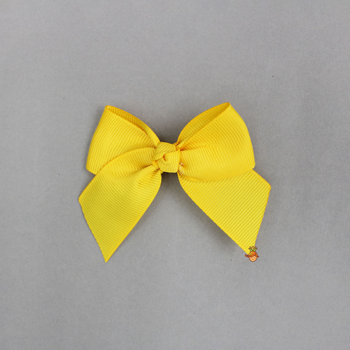 Set Of Sunflower Printed Pink And Solid Yellow Bow Hair Clips