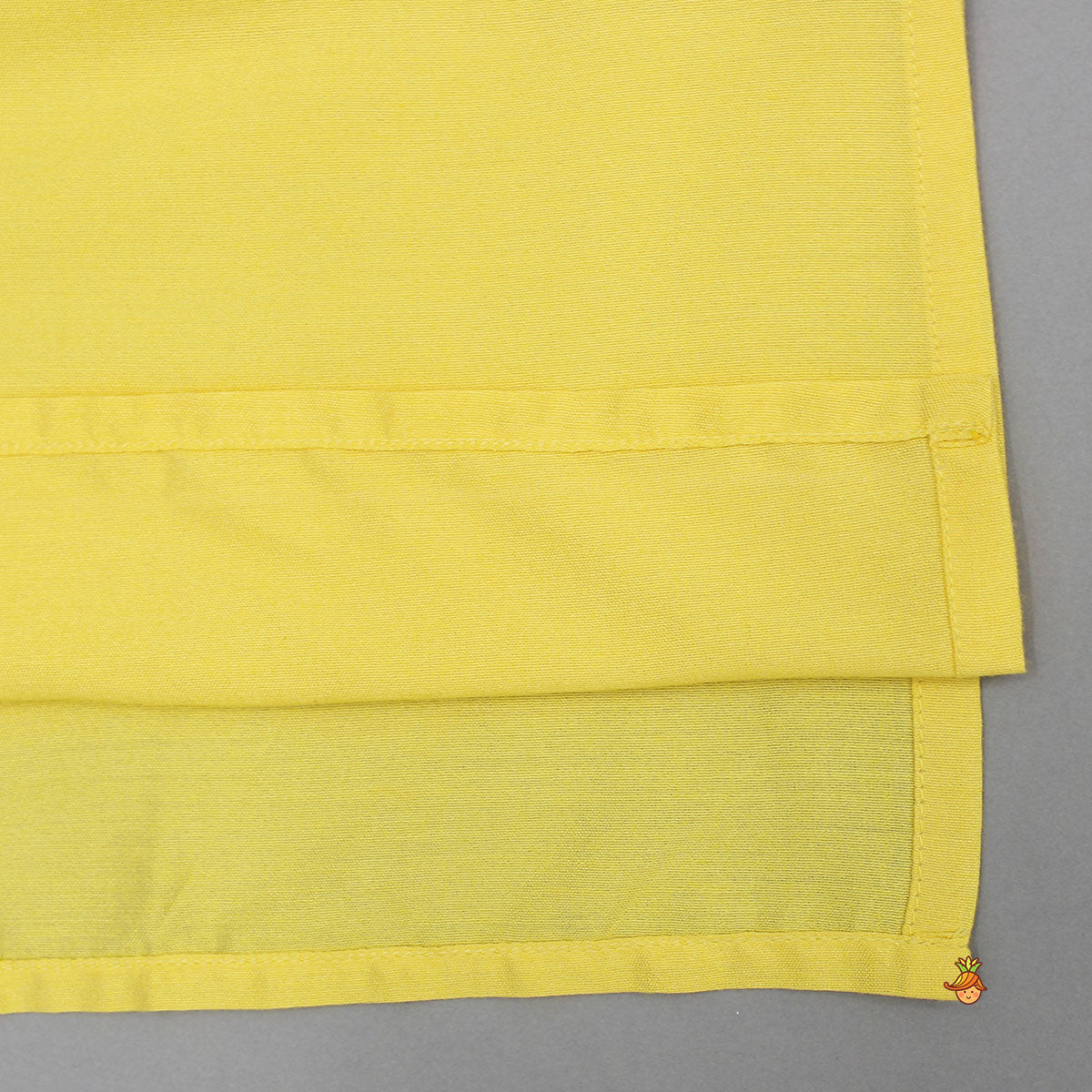 Yellow Kurta With Printed Jacket And Pyjama