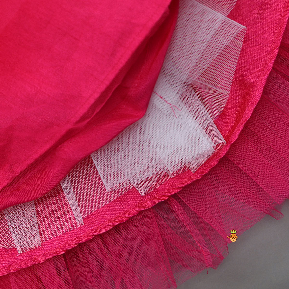 Flower Adorned Dress With Detachable Butterfly Wings