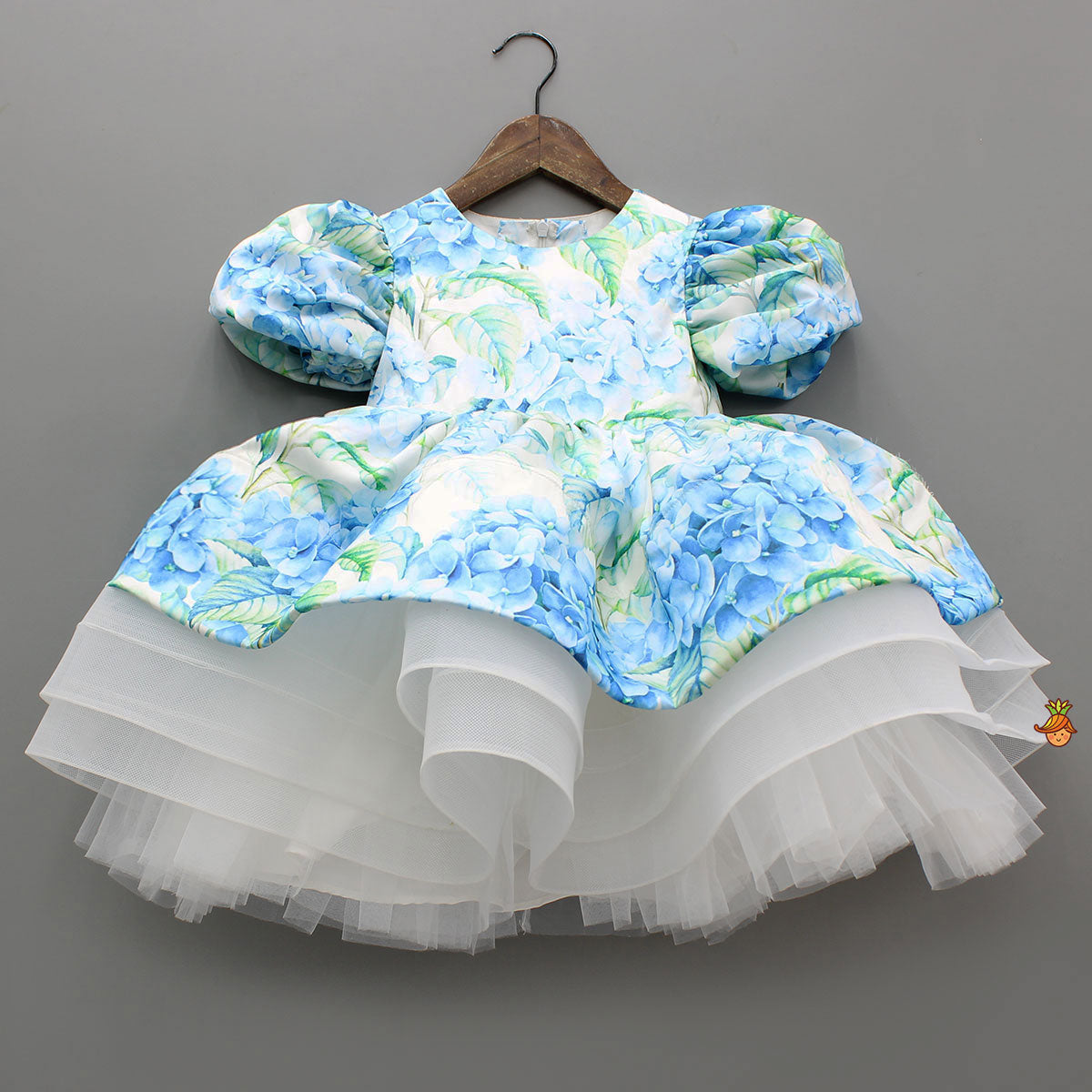 Princess Layered Floral Print Dress