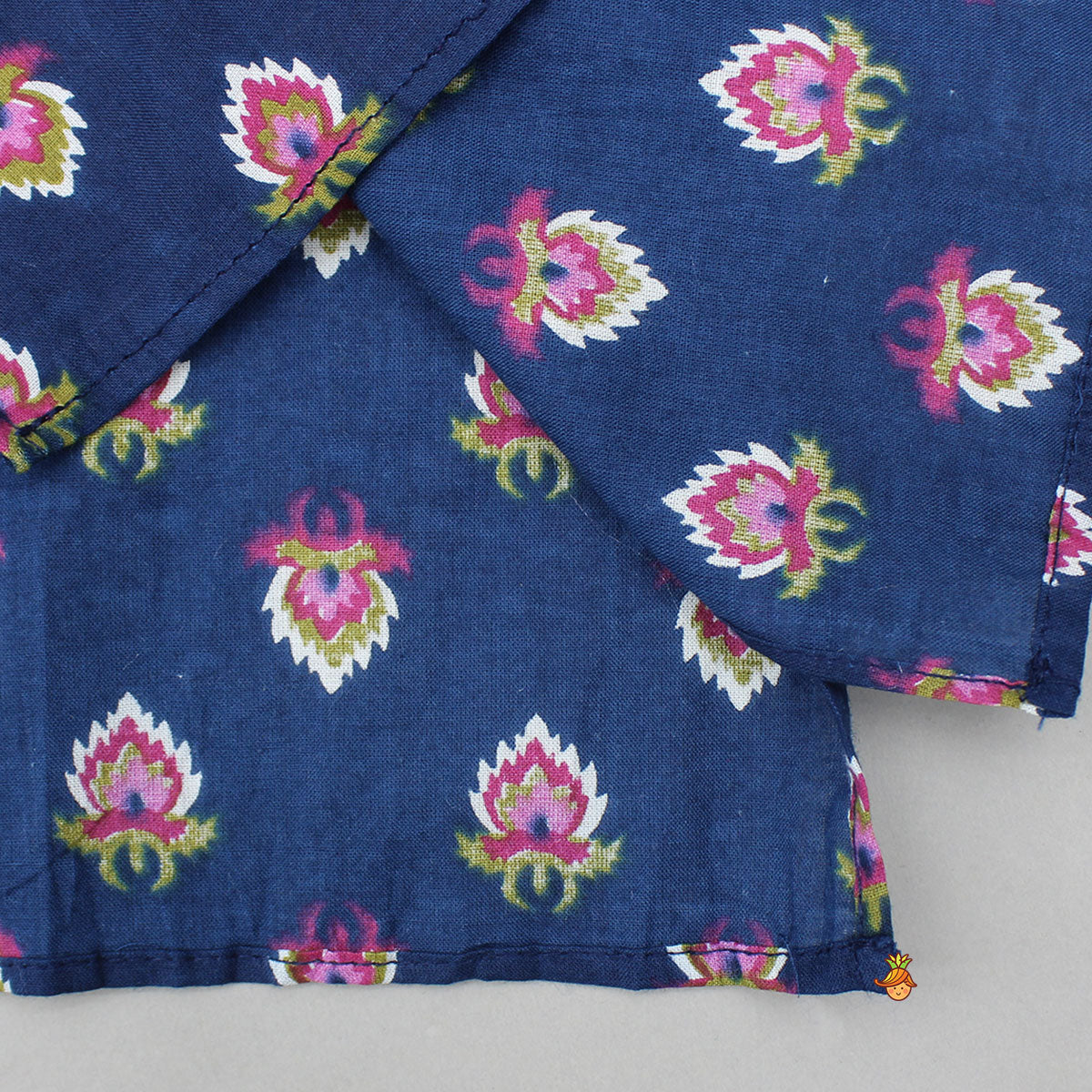 Blue Printed Stylish Kurta And Pyjama