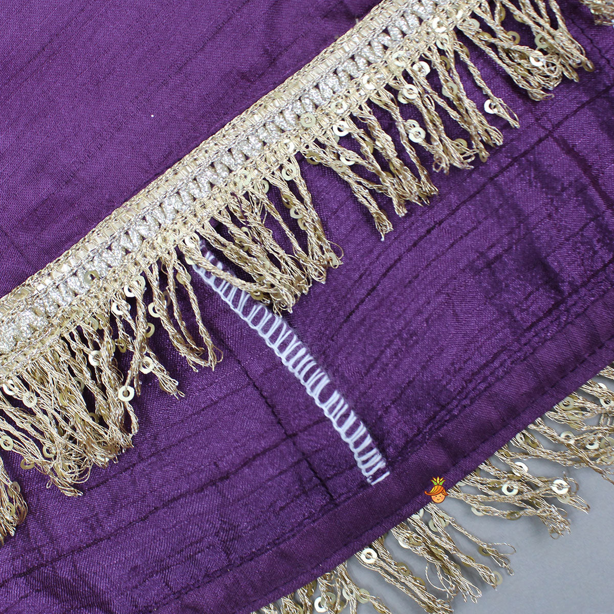 Elegant Purple Embroidered Kurti With Pants And Red Dupatta