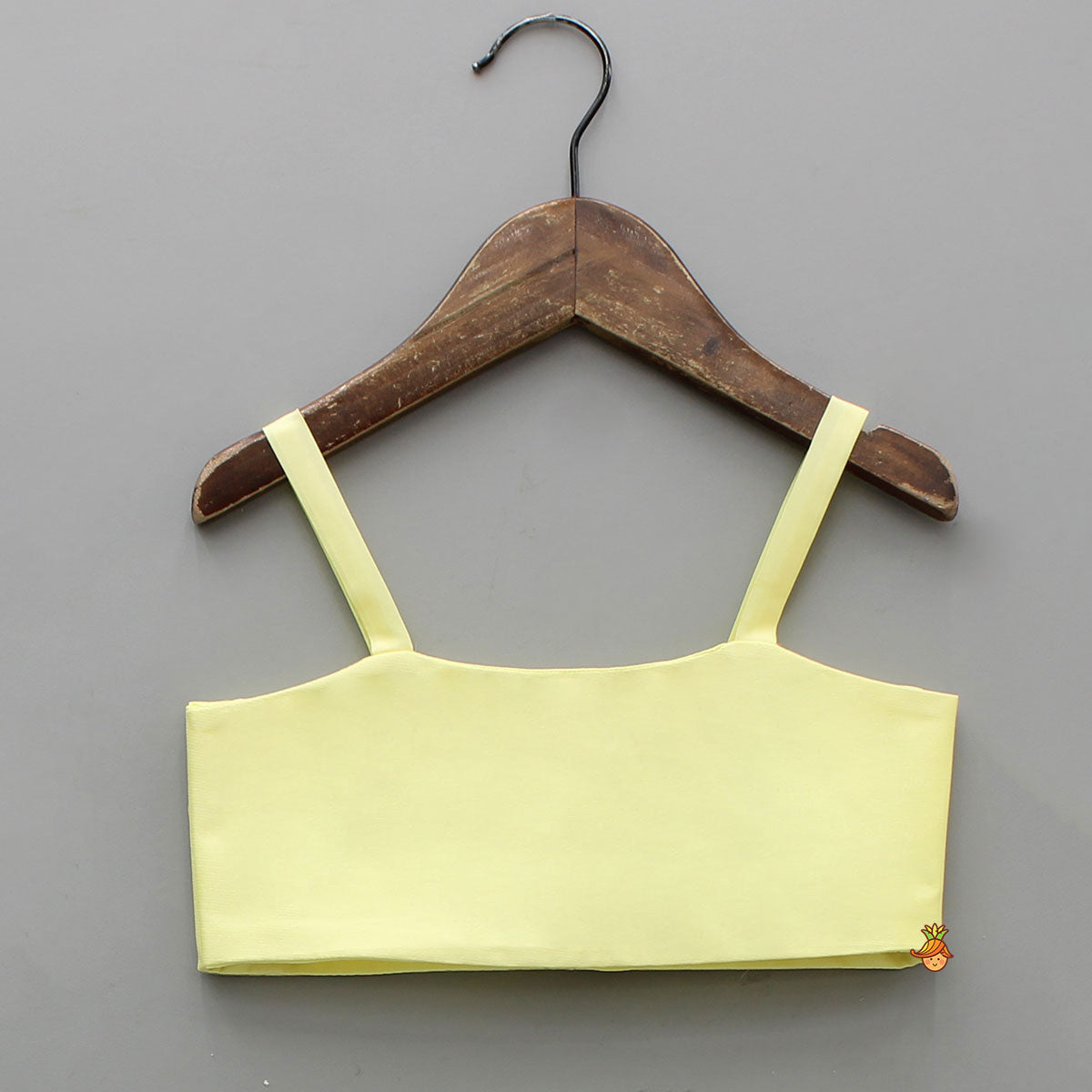 Stylish Yellow Crop Blazer Style Top With Flared Lehenga