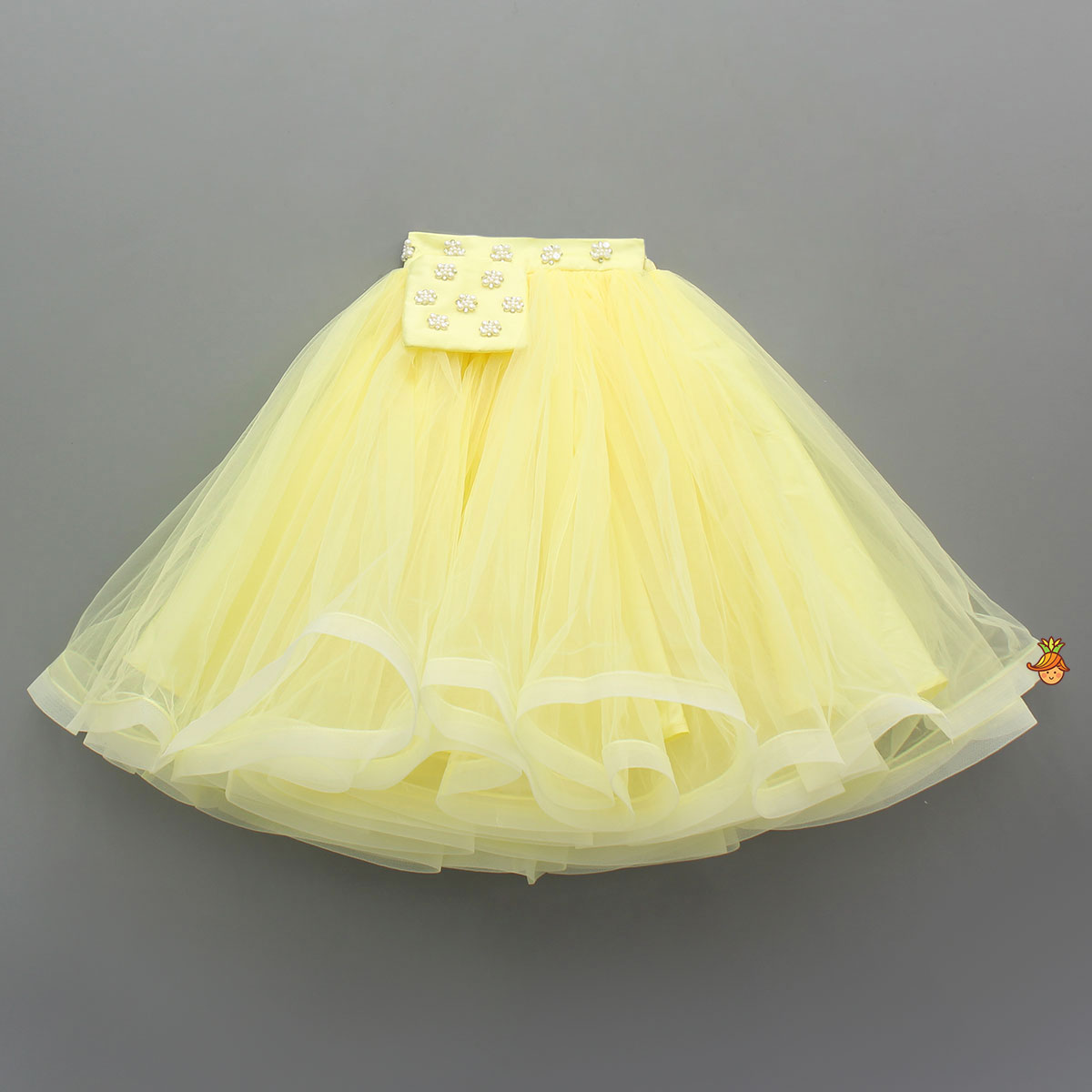 Stylish Yellow Crop Blazer Style Top With Flared Lehenga
