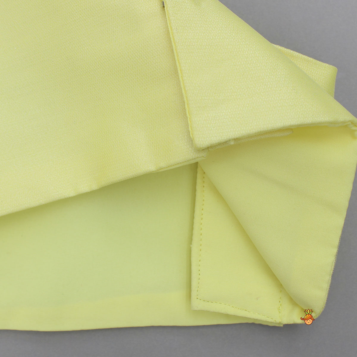 Stylish Yellow Crop Blazer Style Top With Flared Lehenga