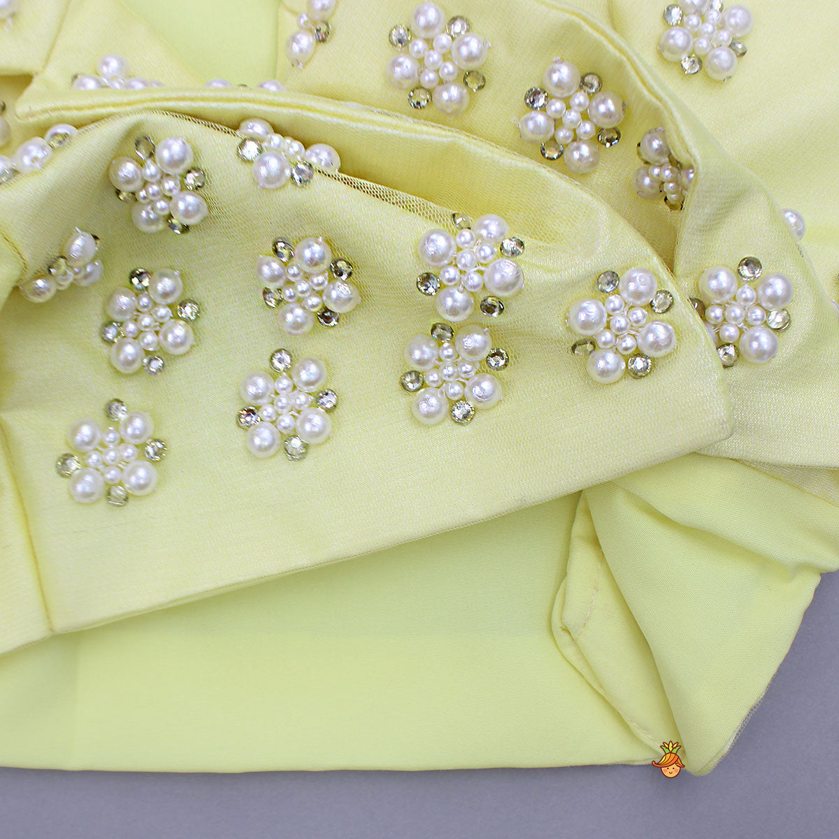 Stylish Yellow Crop Blazer Style Top With Flared Lehenga