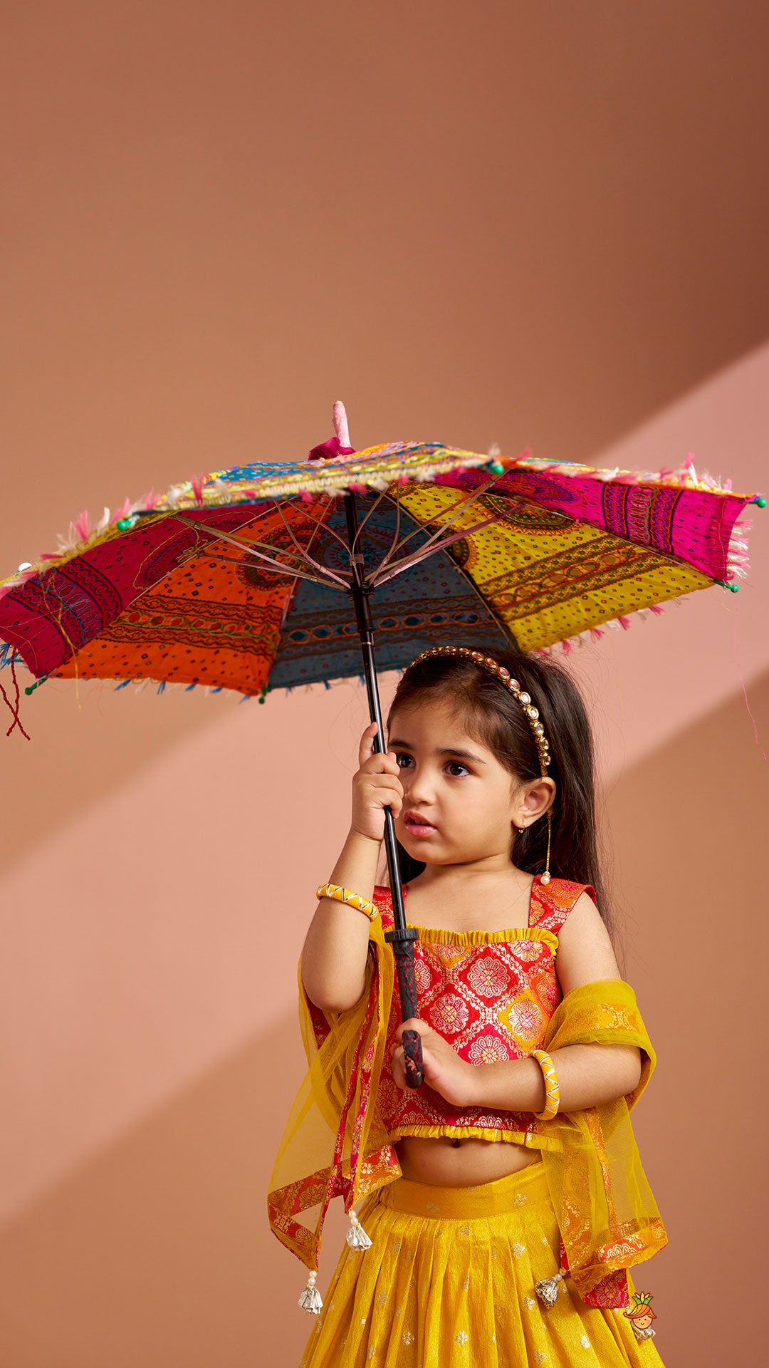 Brocade Top With Lehenga And Dupatta