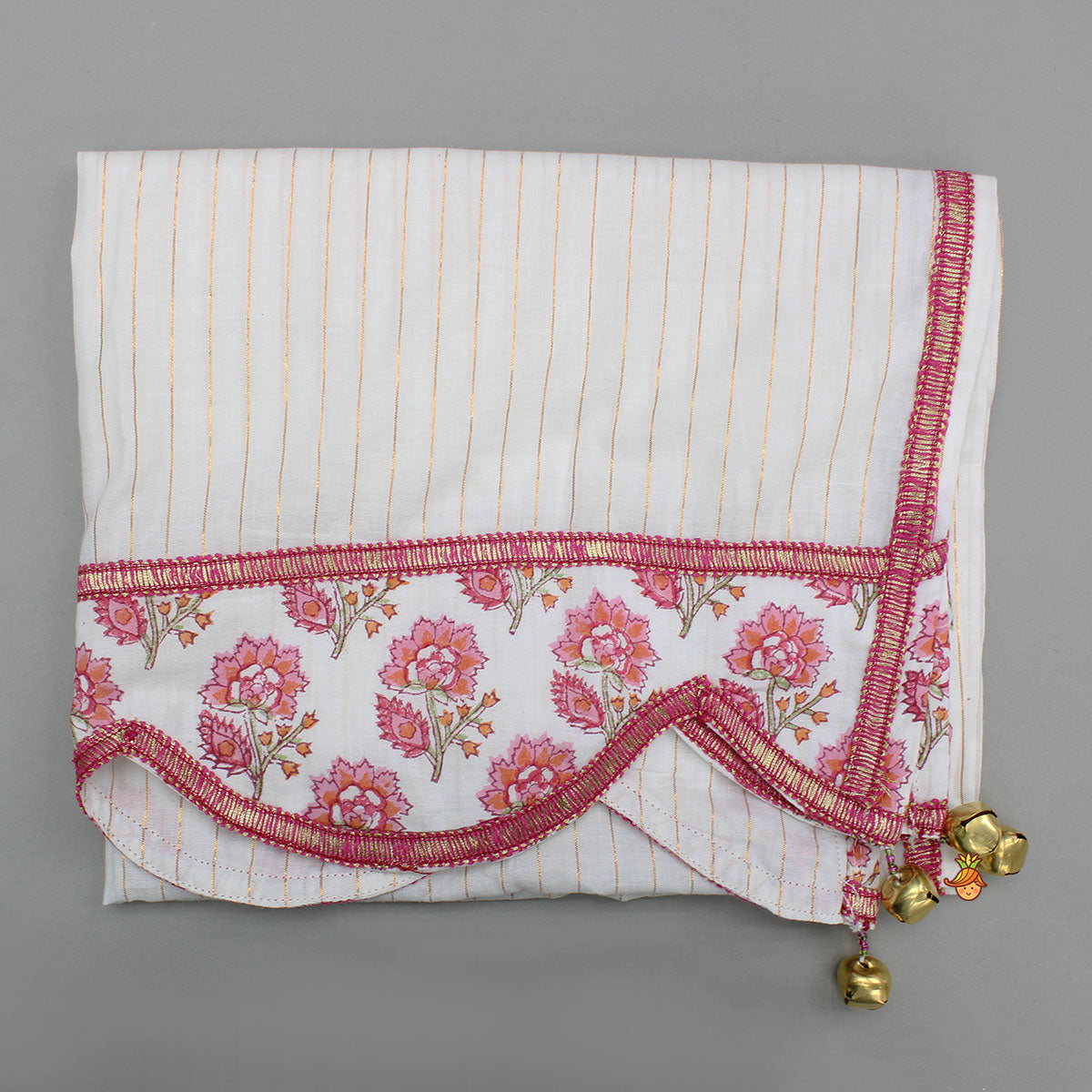 Beautiful Cotton Printed Sweetheart Neck Top With Printed Lehenga And Dupatta