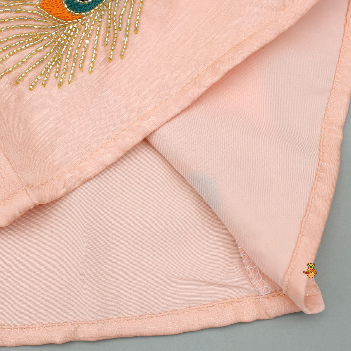 Strappy Mor Pankh Embroidered Top With Colour-Block Palazzo