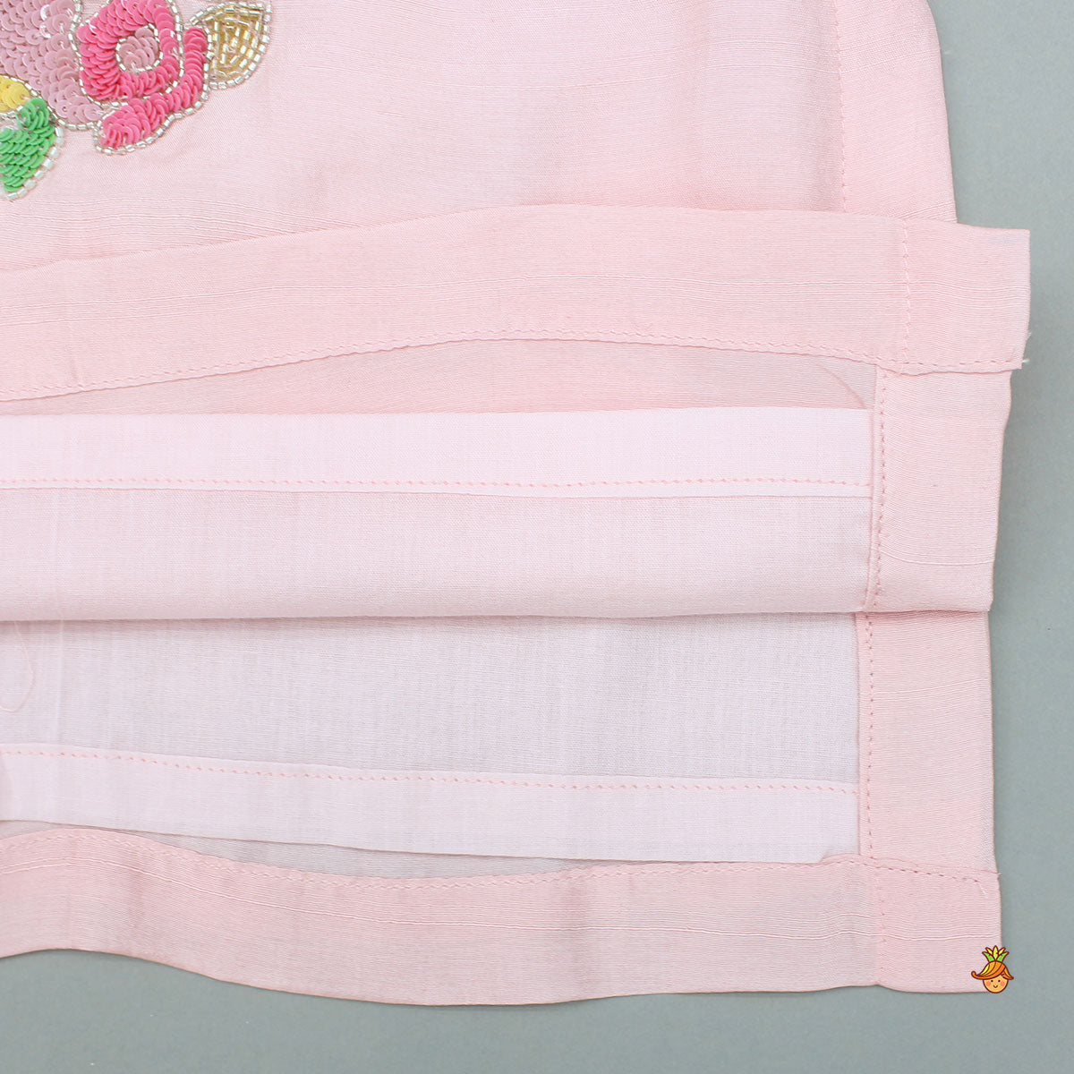 Gorgeous Floral Embroidered Kurti With Pleated Palazzo And Dupatta