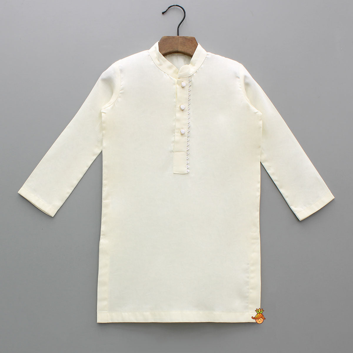 Kurta With Exquisite Yellow Ethnic Printed Jacket And Pyjama
