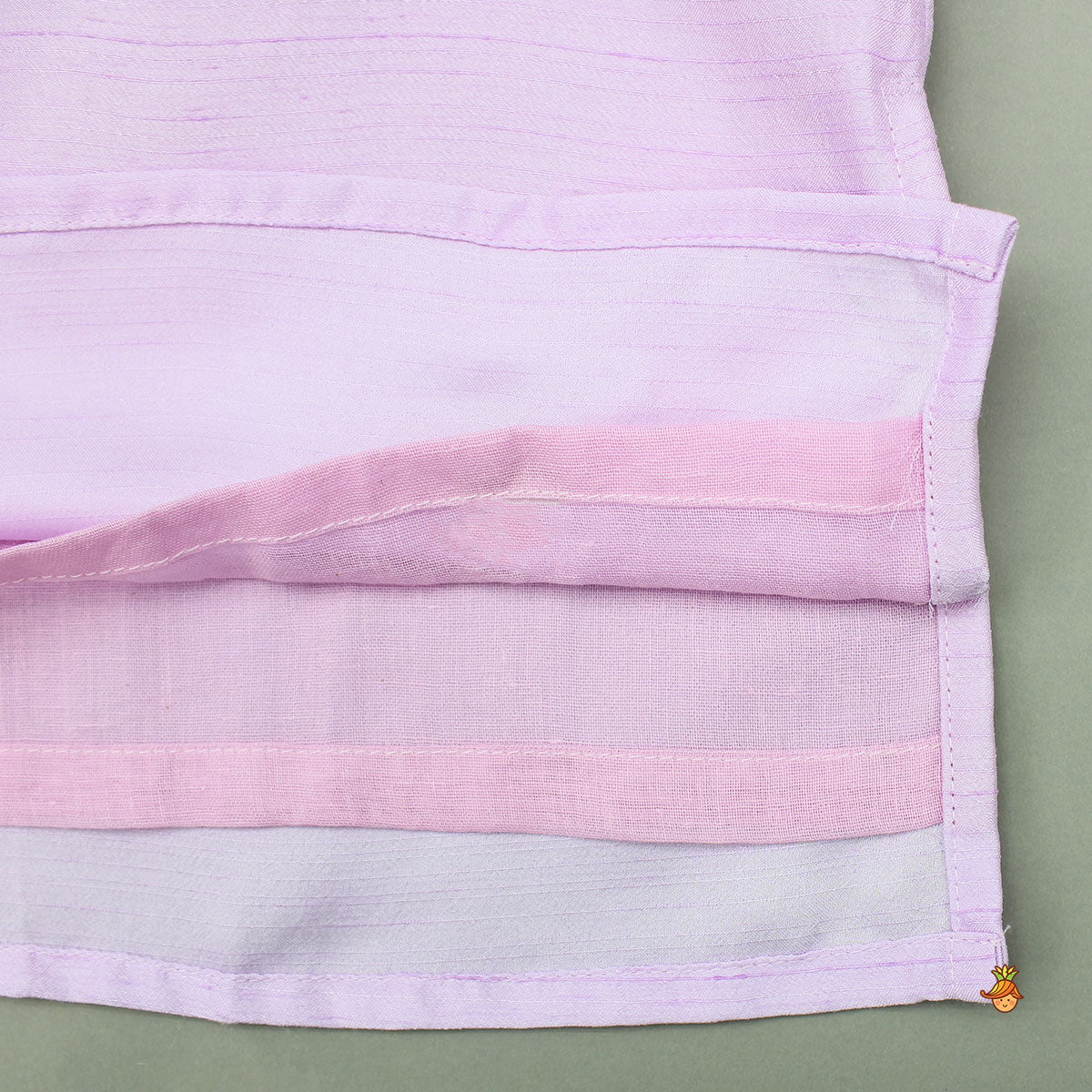 Floral Embroidered Lilac Kurta With Pyjama