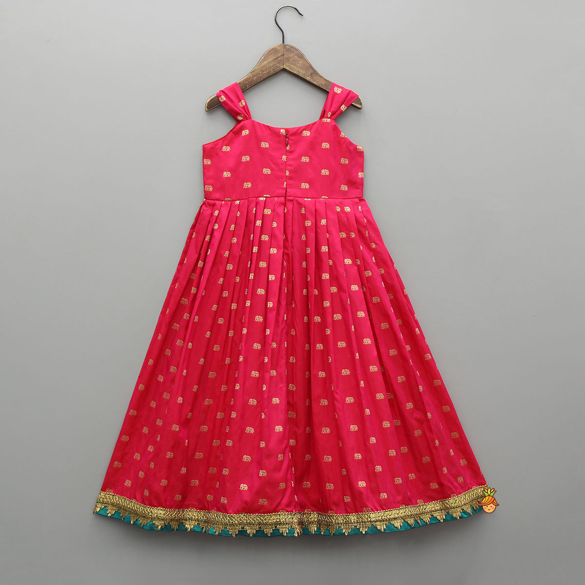 Banarasi Brocade Pink Dress
