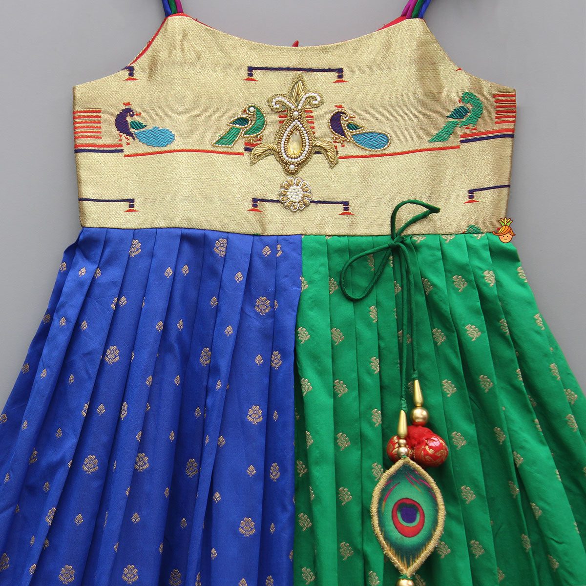Dual Coloured Paithani Kurti