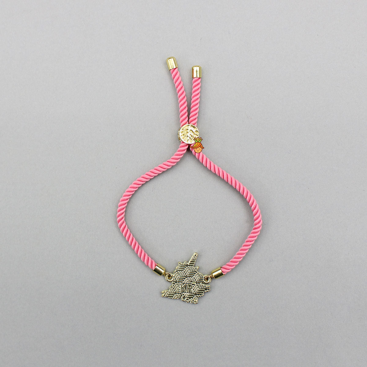 Cute Pink Unicorn Adjustable Rope String Rakhi