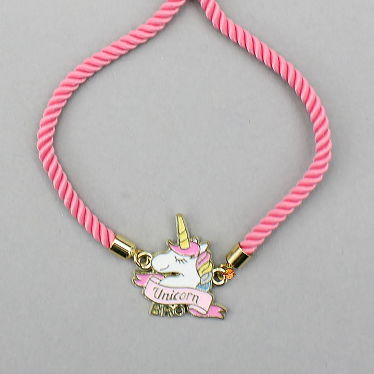 Cute Pink Unicorn Adjustable Rope String Rakhi
