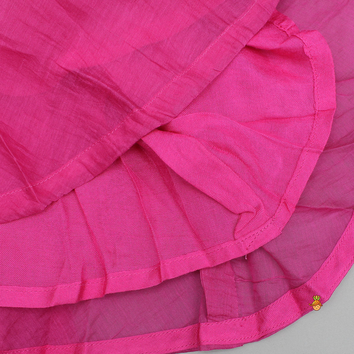 Pink Sequin Embellished Top With Flared Palazzo