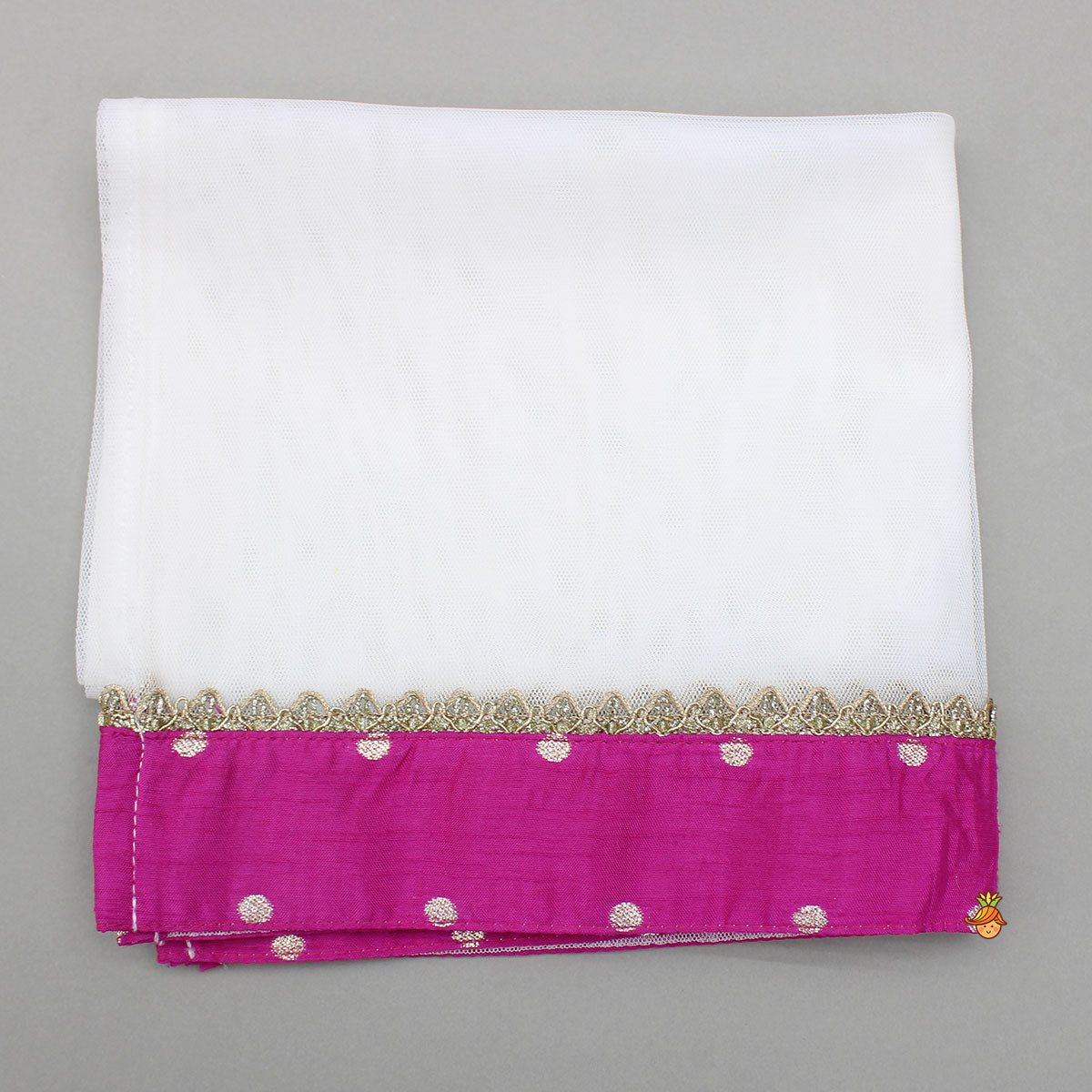 Pink Sleeveless Top With Brocade Palazzo And Dupatta