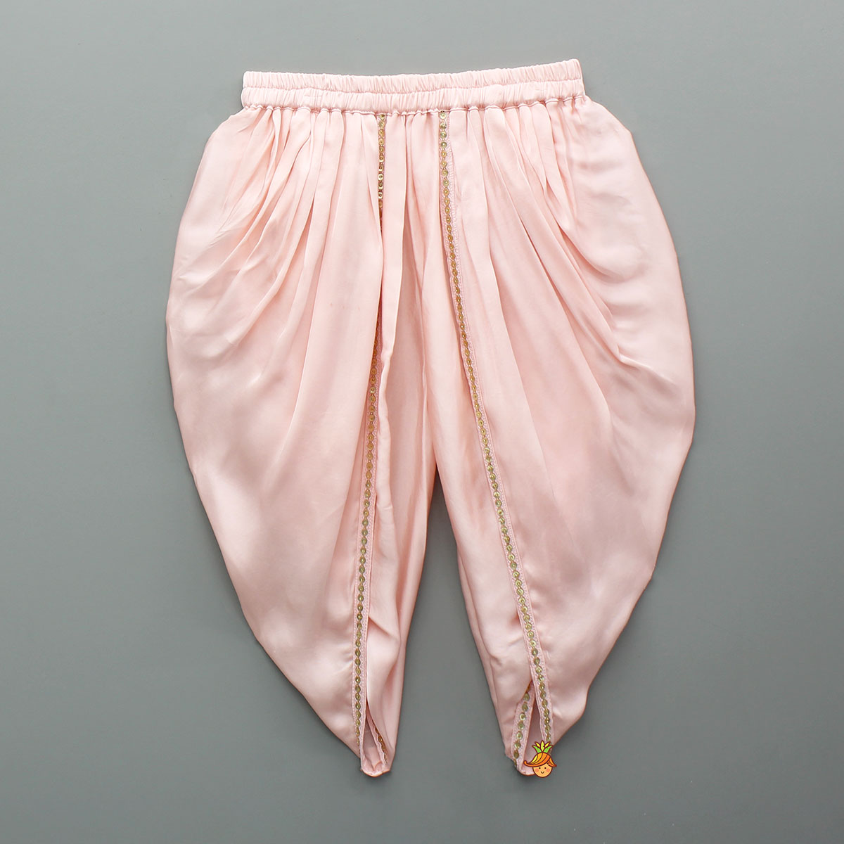 Pink Sequin Embellished Kurti With Dhoti