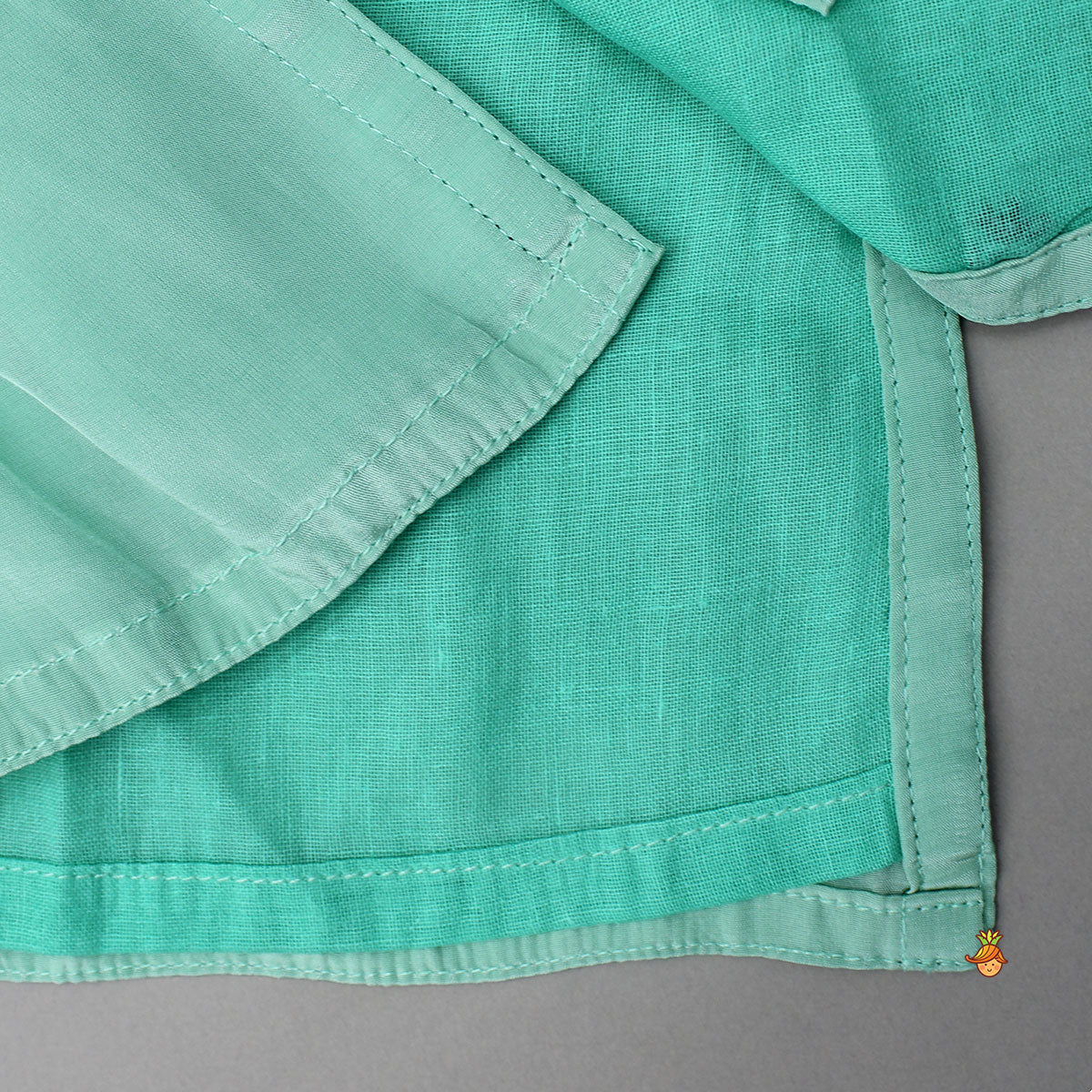 Floral Green Hand Embroidered Kurta With Pyjama